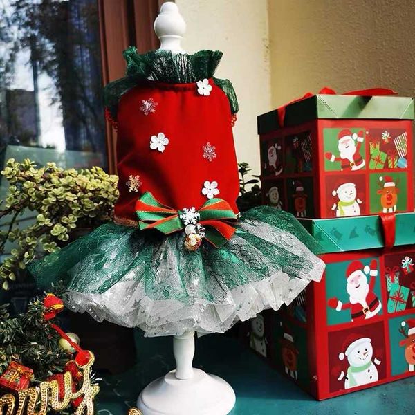 

dog apparel christmas eve pet dogs and cats dress teddy bear holiday