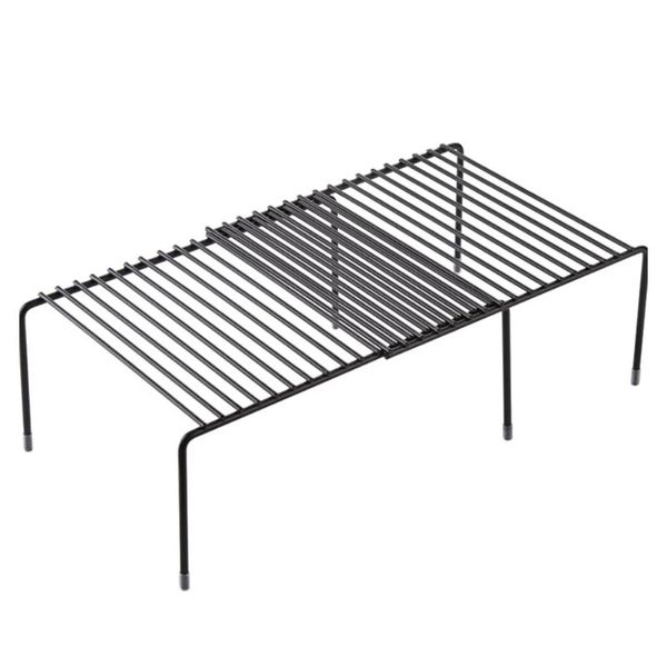 

hooks & rails multifunction expandable stackable kitchen cabinet shelf organizer