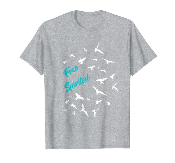 

spirited swallow birds flying wild gift t-shirt, White;black