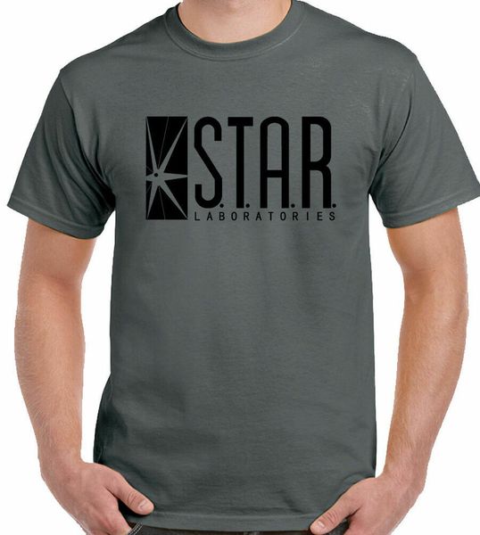 

s. t. a. r. laboratories t-shirt men's the flash tv show arrow gotham, White;black