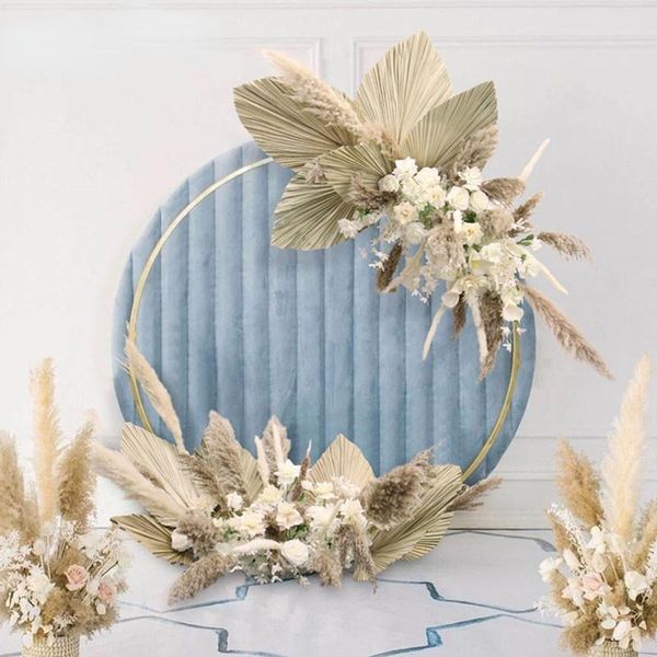

decorative flowers & wreaths custom corner flower runner natural dried plants pampas grass wedding arch decor arrangement wall event layout