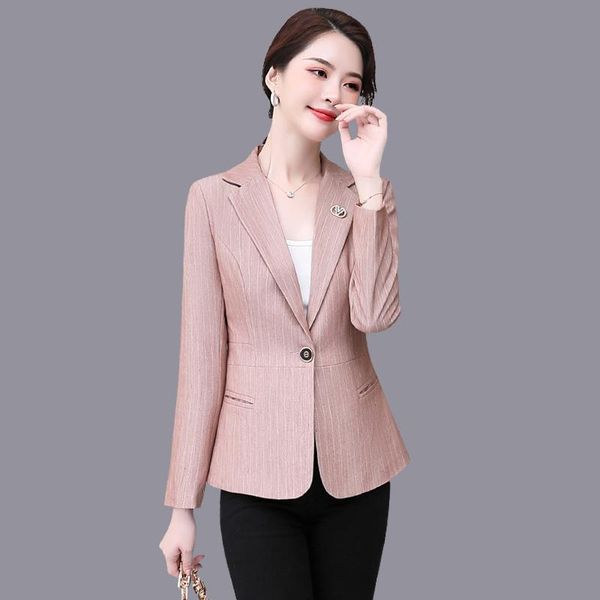 

women's trench coats elegant black single breasted women anorak fashion vintage striped loose work wear outerwear female slim business, Tan;black