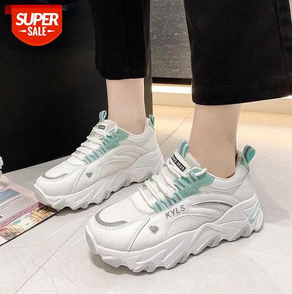 

2021 spring fashion women's shoes comfortable breathable mesh casual lace-up non-slip wear-resistant sneakers #q655