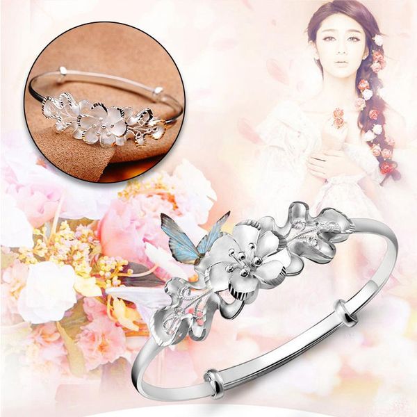 

bangle fashion accessories vera bracelet jewelry sweet bauhinia adjustable gift cuff brangle, Black