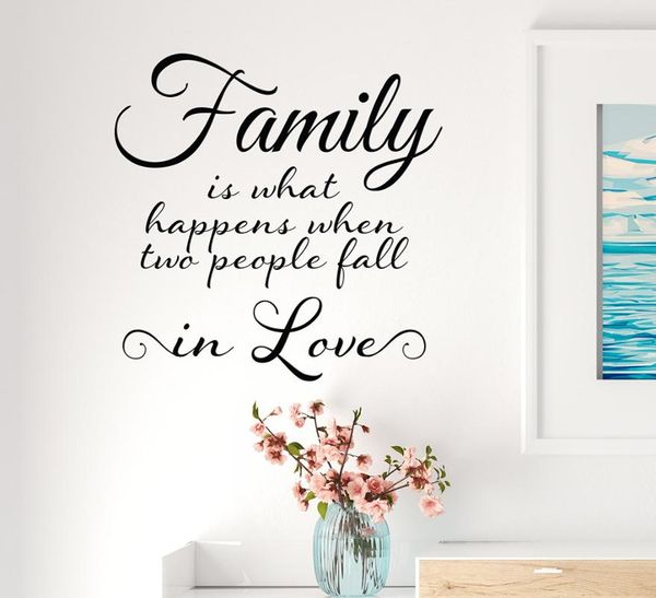 

wall stickers beauty family mural art home decor for living room kids sticker