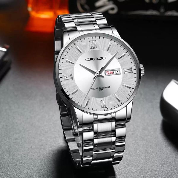 Женщины Часы Кварцевые Часы 34 мм Мода Современные наручные часы Водонепроницаемый наручные часы Montre de Luxe подарок Color17