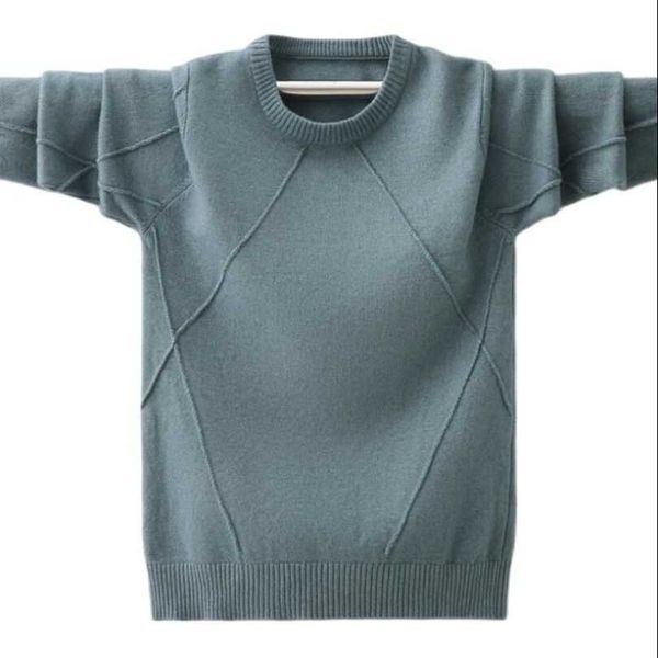 Inverno ragazzi pullover primavera calda giacca a maglia a maglia adolescente coniglio di coniglio maglioni di pelliccia dei bambini O-collo di qualità del fondo camicia adolescente Y1024