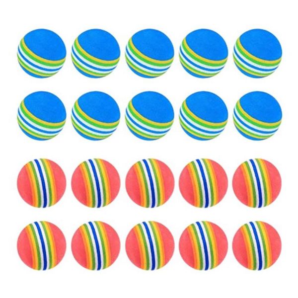 

golf balls 20 pcs ballssoft foam garden practice sponge rainbow for indoor outdoor