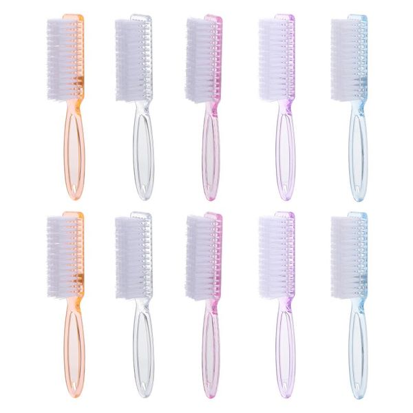 

nail brushes 10pcs handle fingernail scrub cleaning scrubbing, Yellow