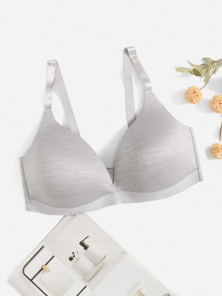 

plus plain underwire bra j5sl#, Black;white