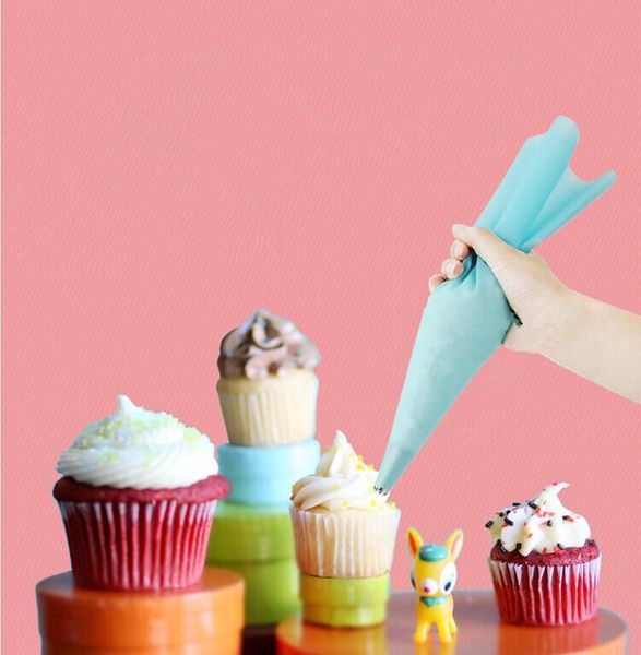 

cake tools silicone reusable icing piping cream cookies pastry bag decorating tool s