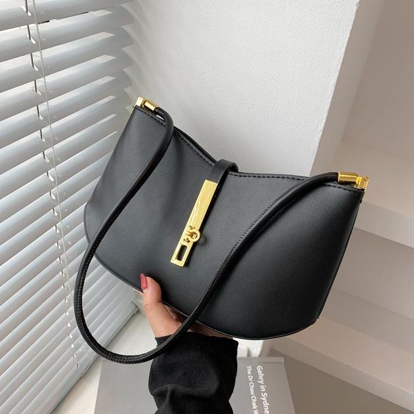 

evening bags simple design large capacity underarm handbags purse women shoulder 2021 fashion clutches ladies casual totes quality