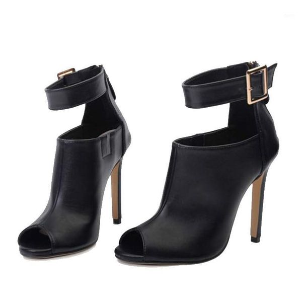 

dress shoes drop gladiator pumps ladies buckle strap roman high heels open toe sandals party wedding women size 35-40, Black