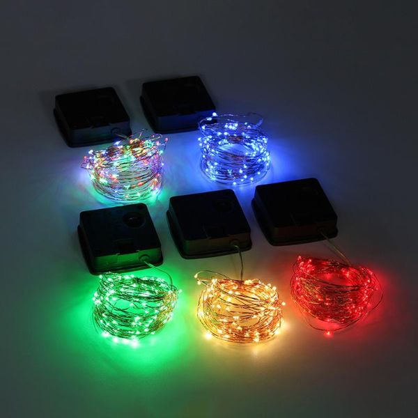 

decorative objects & figurines 5m 50lights solar string lights outdoor powered copper wire light fairy party decor