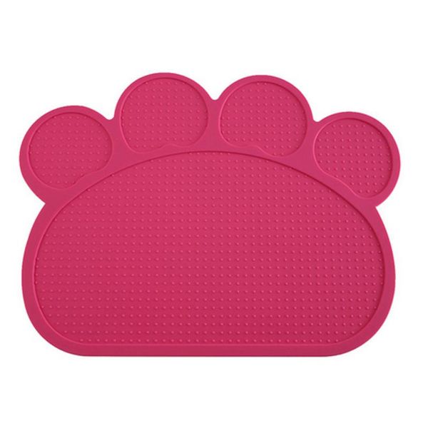 

kennels & pens pet mat solid color waterproof moisture-proof for dog cat silicone pad bowl feeding placemat easy washing