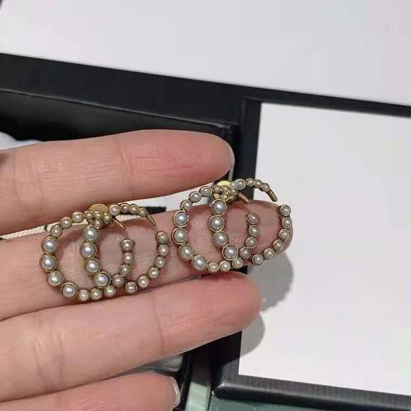 

70% off luxury jewelry gujia double pearl earrings for women, Golden