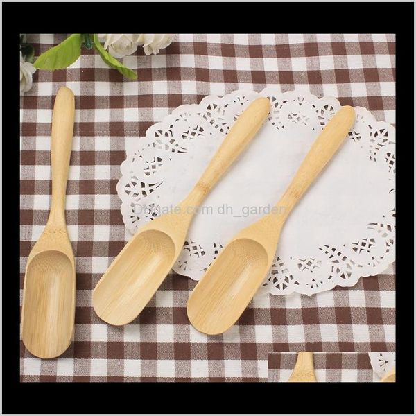 Utensili da cucina, bar da pranzo Giardino domestico Drop Delivery 2021 Strumento paletta di bambù Strumenti pratici Caffè Foglie di tè Porta cucchiaini Tè Scoop Sn2487