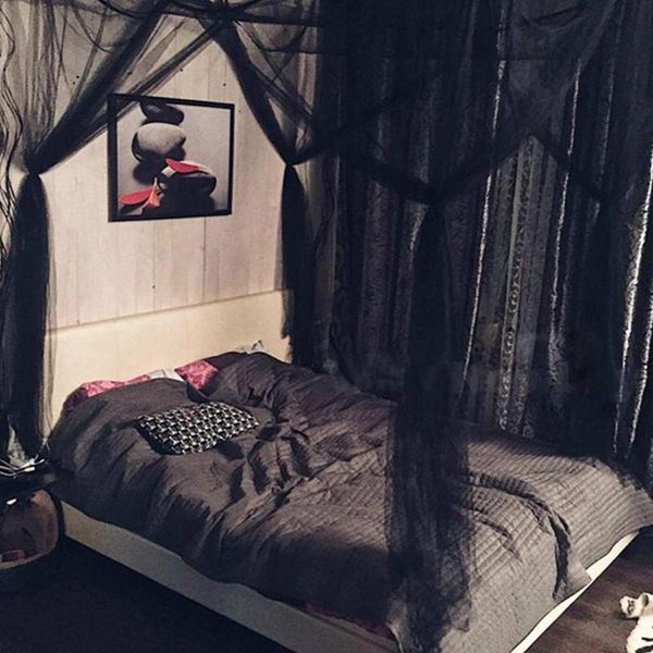 

colors mosquito net black for double four corner bed post canopy full queen king size bedding