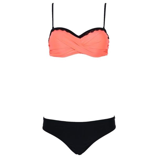 

women's swimwear women push up padded lace bra g-string bikini two pieces swimsuit f2tc, White;black