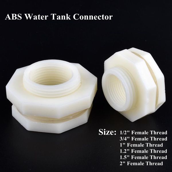 

watering equipments 1pc 1/2"~2" abs water tank connector aquarium joint irrigation system garden pool pipe inlet/drain