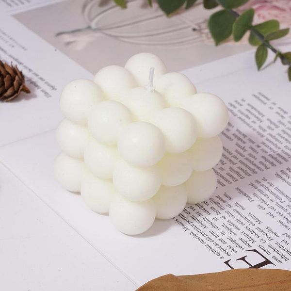 

candles 1pc scented candle cube wax fragrance bougie geometric decoration rose home cub z6t0