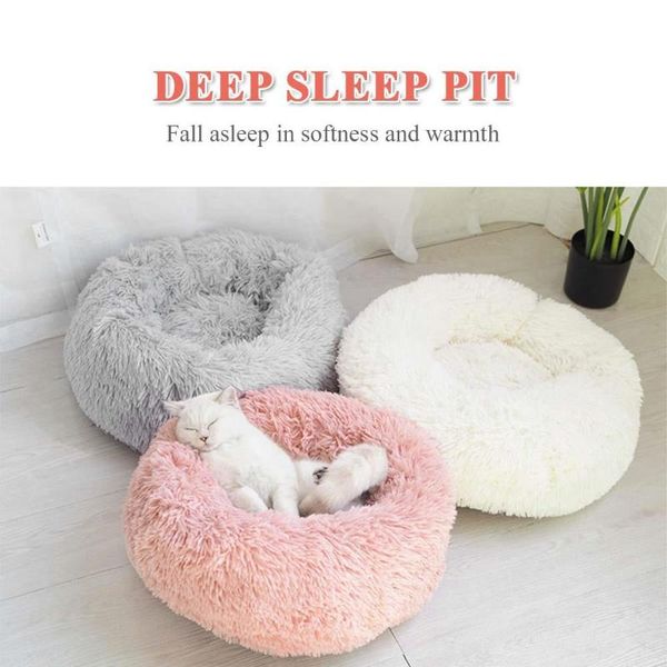 

soft warm creative cat nest dog bed pet sleep blanket winter puppy house type beds & furniture