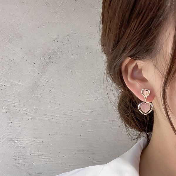 

ohh 925 silver needle korean spearl stud cat's eye ssimple yiwu 925 silver needle korean earringspearl cat's eye earring, Golden;silver