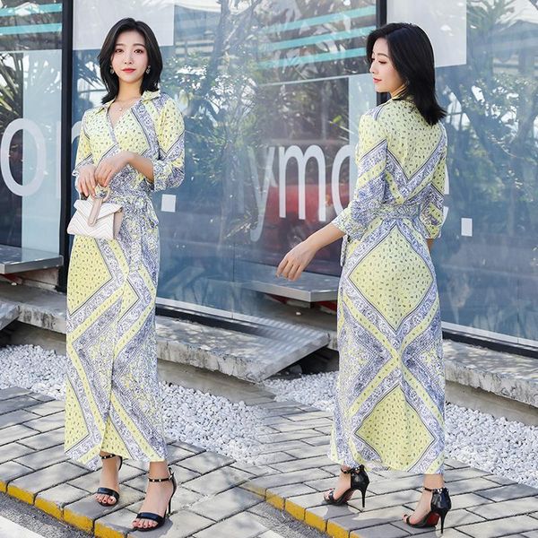 

plus size print summer dress evening long vintage party oversize short sleeve beach women dresses robe vestido prom casual, Black;gray