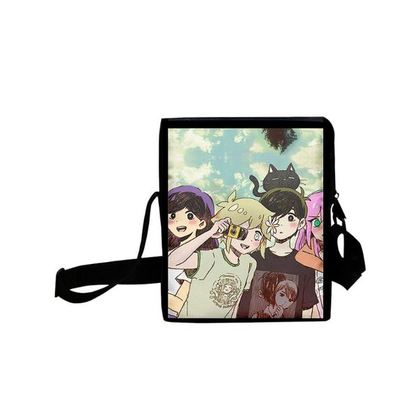 

backpack fashion omori 3d merch funny casual mini messenger bag lightweight mobile phone kawaii