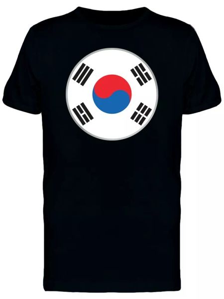 

Cool South Korea Circle Flag Men's Tee -Image by Shutterstock, White;black