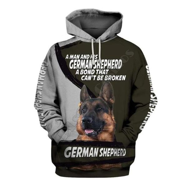 

men's hoodies & sweatshirts plstar cosmos mens for women funny jacket german shepherd 3d printed hoodie casual animal zip streetwear, Black