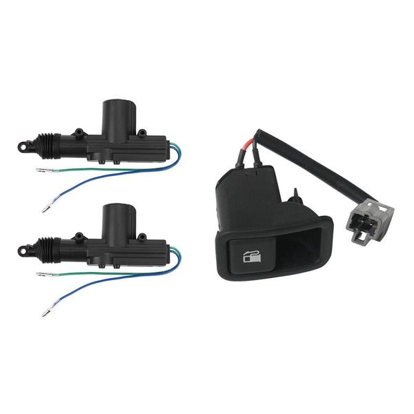 

smart home control 2pc 360 degree rotation car auto remote central lock alarm security kit with uel tank cap fuel gas door release switch