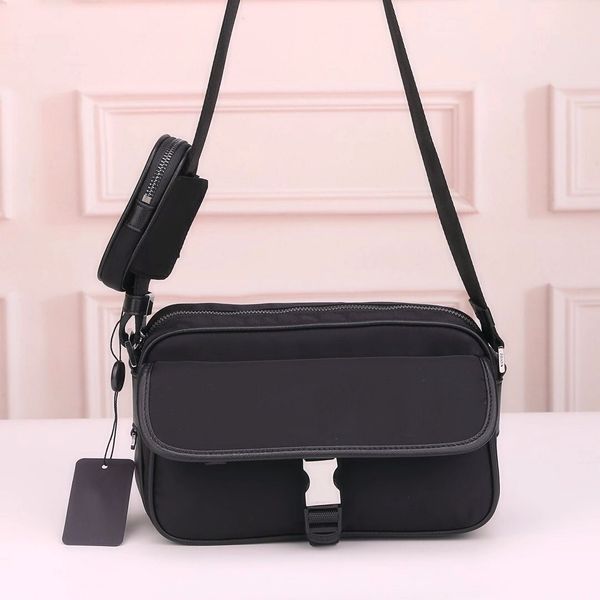 

Wholesale camera shoulder bag Canvas messenger Men Classic Crossbody Waterproof parachute fabric Men's wallet, Black