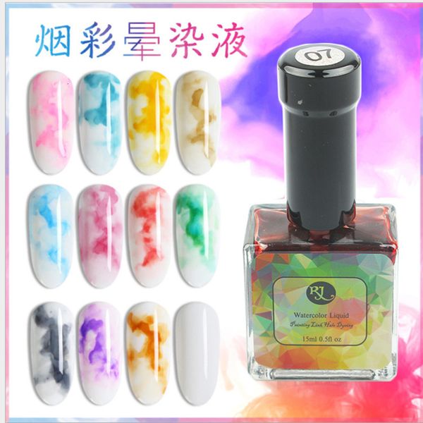 

enhancement type of smoke color bubble halo dye water nail tool diy set potherapy