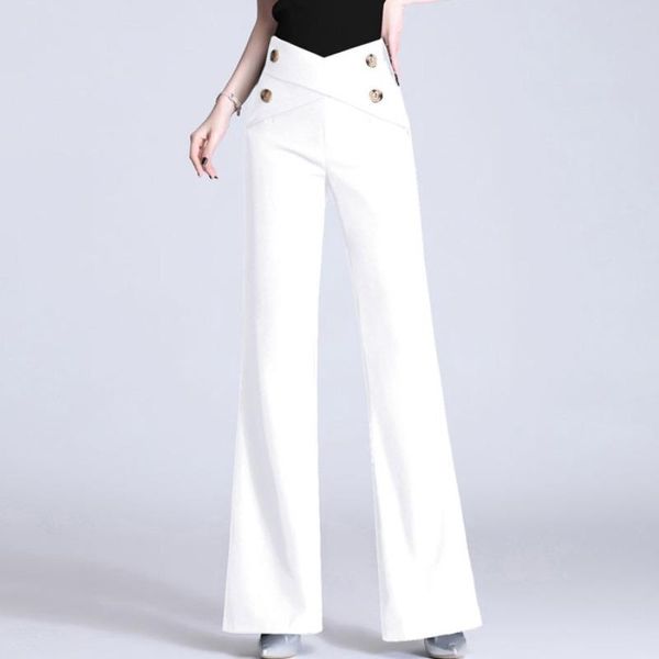 

women's pants & capris wholesale 2021 spring summer autumn fashion casual long women woman female ol flare py1507, Black;white