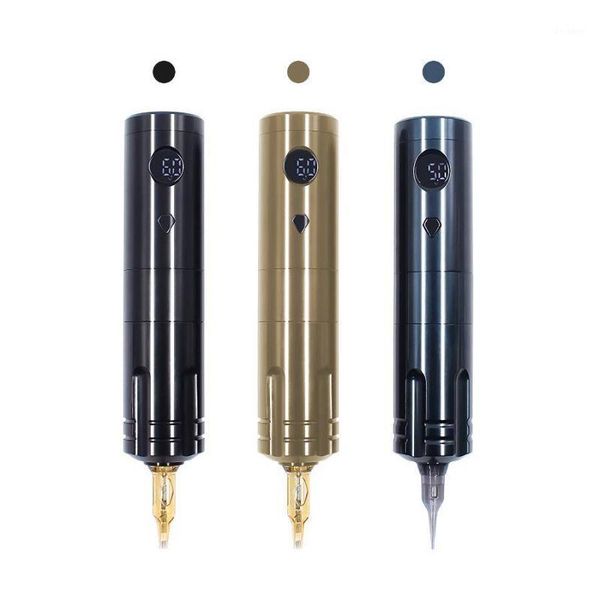 

gravity sensor voltage adjustment wireless tattoo pen machine battery with portable power brushless motor digital leddisplay1