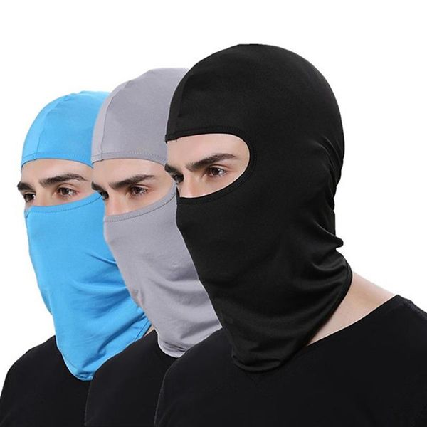 

cycling caps & masks balaclava men's winter hat tactical face shield mascara ski neck mask outdoor windproof full scarf bicycle cap, Black