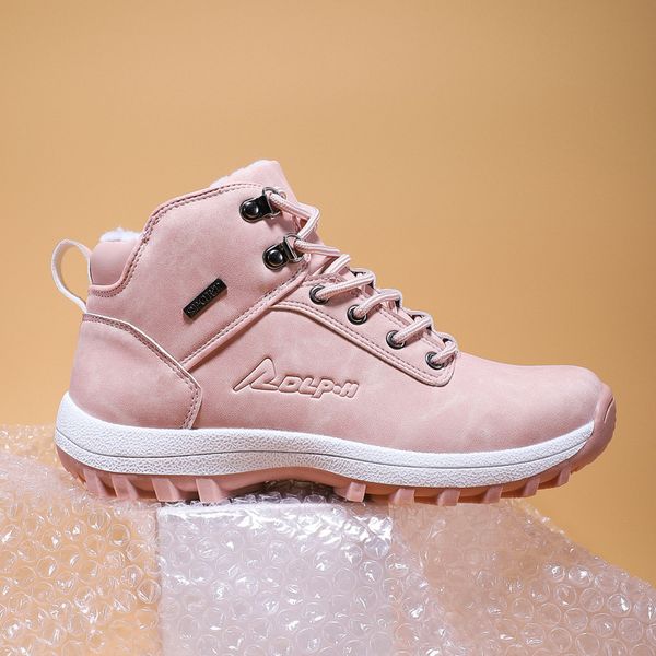 

45.46.47 size cross-border shoes womens winter cross-border snow boots shoes hiking outdoor shoes high-large size womens wholesale, Black