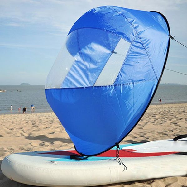 

pool & accessories 40# wind paddle foldable kayak boat summer surfing sail durable downwind rowing boats window drop ship
