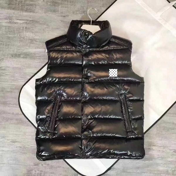 

2021 mens vest high-quality stand-up collar black fashion luxury designer men's down jacket, Black;white
