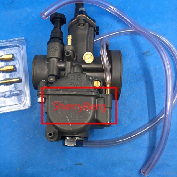 

carburetor 28mm pwk racing flat side for oko carb black 28 repalce keihin carburettor motorcycle fuel system