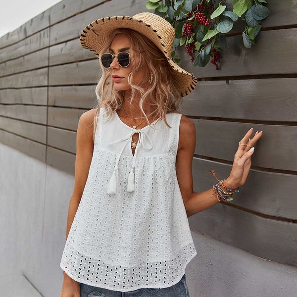 

2021 fashion t shirts independent designer women's leisure vacation style temperament, White