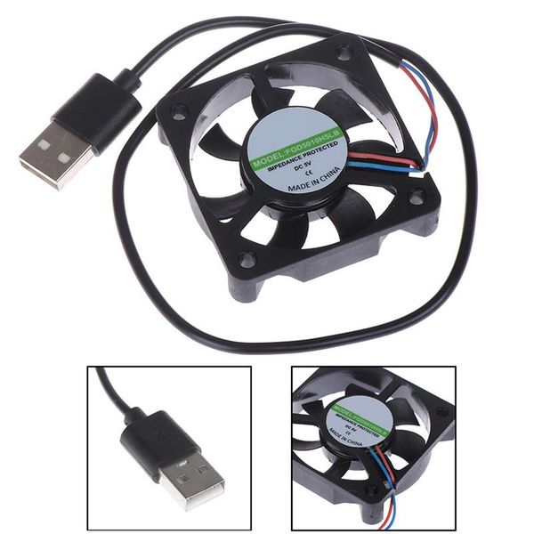 

smart home control 1pc 5v usb connector pc fan cooler heatsink exhaust cpu cooling replacement with 45cm cable 50x50x10mm