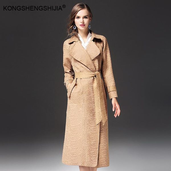 

women's trench coats 2021 autumn and winter fashion suede women vintage long sleeve turn down collar ladies coat with sashes, Tan;black