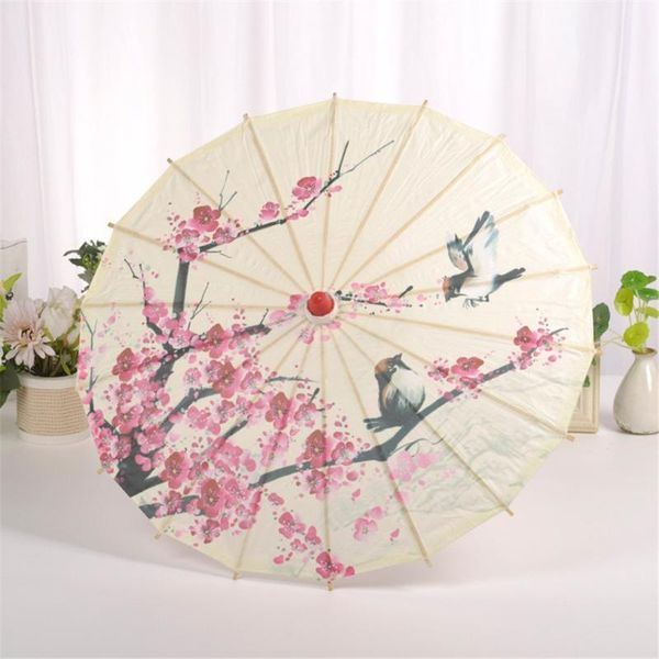 

party favor 2021 art umbrella chinese silk cloth classic style decorative oil paper painted parasol