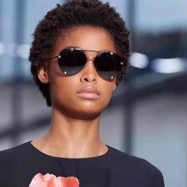 

sunglasses round metal women double bar with crystal stone, White;black