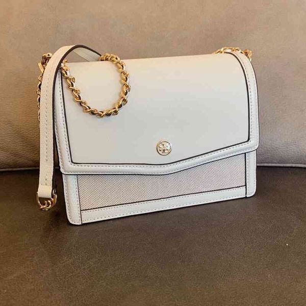 

70% off new women's spring and summer of with cow leather stitching canvas white 896 single shoulder cross chain organ bag purse cyber