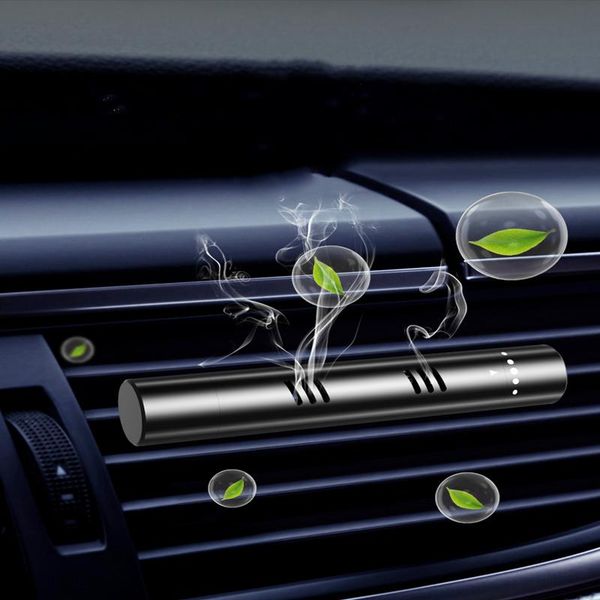 

car air freshener aluminum alloy perfume stick outlet clip adjustable