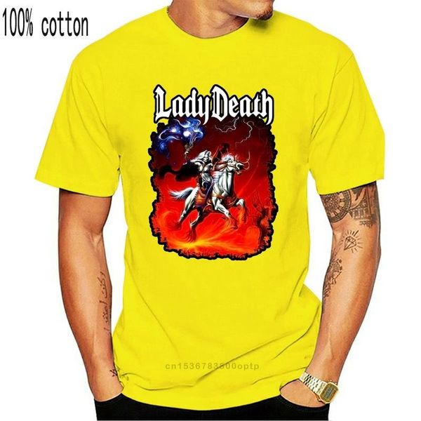 

men's t-shirts lady death riding nightmare mens t-shirt size s-m--xl-xxl, White;black