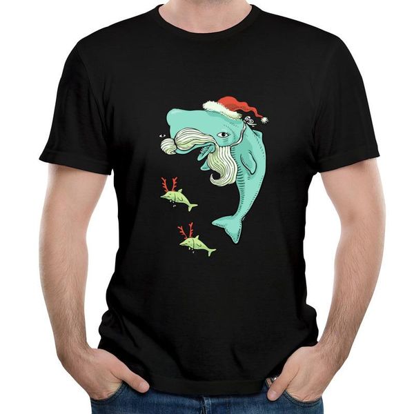 

arrival christmas whale comfortable streetwear t-shirts print graphic t shirt unique shirts gifts men's, White;black